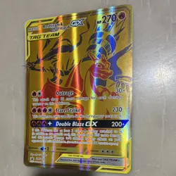 Pokemon Reshiram & Charizard GX TAG TEAM Promo Holo Card SM247 2019 - Image 1
