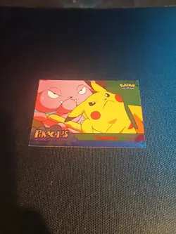 LP Pikachu Teamwork #54 Foil Pokemon Pikachu's Vacation Topps Animation Card 98 - Image 1