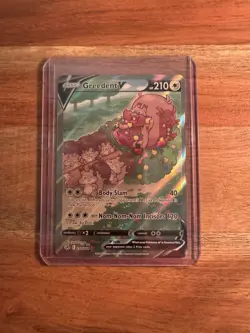 Pokemon TCG Greedent v Full Art Ultra Rare Alternate Card Fusion Strike 257/164 - Image 1