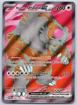 Bloodmoon Ursaluna ex 202/167 (NM) - SV06: Twilight Masquerade - Pokemon TCG - Image 1