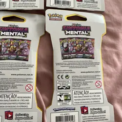 4x Pokemon S&M Unified Minds Sleeved Booster PORTUGUESE Version Art Set - Image 4