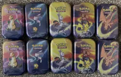 10 x Pokemon Kanto Power Mini Tins - 20 Booster Packs - Factory Sealed Tins - Image 2