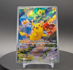 Pikachu SVP 027 Paldea Evolved Black Star Promo Pokemon Card NM - Image 1