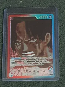 Portgas D Ace Leader Alt Art OP13-002 One Piece Carrying on His Will - Image 1