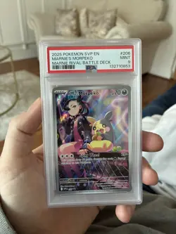 Marnie's Morpeko SVP 206 Black Star Promo Rival Battle Deck Pokemon - PSA 9 MINT - Image 3