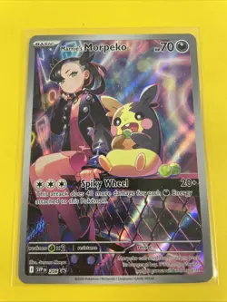 Pokemon TCG Marnie's Morpeko SVP 206 Rival Battle Deck Black Star Promo - Image 1