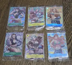 One Piece TCG EXCLUSIVE Asia Mini Tin Vol 2 Set Of 6 Promo Foil Cards (SEALED) - Image 1