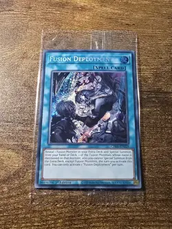 EURO PRINT Fusion Deployment Alt Art Secret Rare CH01-EN029 Yugioh - Image 1