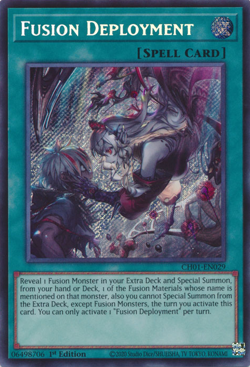 Fusion Deployment (Secret ) CH01-EN029 Near Mint 1st YuGiOh - Image 1