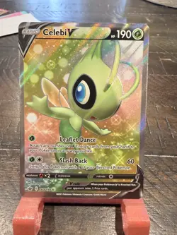 Pokemon TCG Celebi V Alternate Full Art Holo Card Chilling Reign 160/198 NM - Image 1
