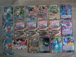 1 SCR, 2 SPR, 4 SR, EX, Pre Release Dragon Ball Super Masters CCG 18 Card Lot! - Image 3