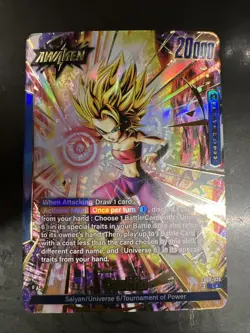 Caulifla FB08-025 Leader Alternate Art Saiyan's Pride Dragon Ball English Card F - Image 1