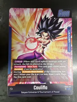 Caulifla FB08-025 Leader Alternate Art Saiyan's Pride Dragon Ball English Card F - Image 2