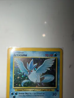 Articuno 2/62 Holo Fossil Pokemon Card MP/HP - Image 3