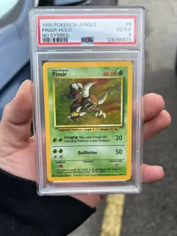1999 Jungle Pinsir Holo Rare Unlimited Vintage Pokemon TCG - Image 3