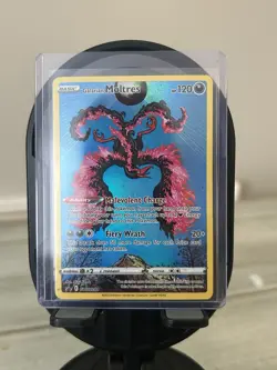 Pokemon Galarian Moltres SWSH284 Promo Holo 120 HP Basic Darkness Sword & Shield - Image 1