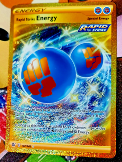 Rapid Strike Energy 182/163 Secret Rare Battle Styles Pokemon TCG - LP - Image 1