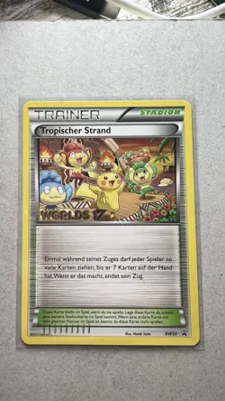 Pokemon WORLD CHAMPIONSHIP 2012 Plage Tropicale Tropical Beach BW50 Promo GERMAN - Image 1