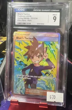 Pokemon Blue's Tactics Unified Minds 231/236 Full Art CGC9 - Image 1