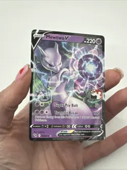 030/078 Mewtwo V Prize Pack Series Stamped Play Pokemon TCG GO - Image 5