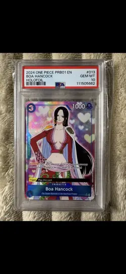 Boa Hancock ST03-013 Holofoil 2024 One Piece PRB01 English PSA 10 GEM MINT - Image 1