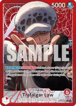 [ALTERNATE ART] Trafalgar Law (OP14-001) L - One Piece The Azure Sea's Seven - Image 1
