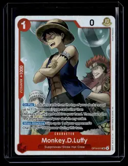 One Piece TCG Monkey.D.Luffy - Foil The Azure Sea's Seven #OP14-013 NM (A) - Image 1