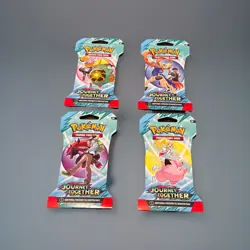 Lot of 100 Pokemon TCG Journey Together Sleeved Booster Packs FACTORY SEALED - Image 2