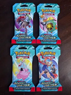 Pokemon TCG Journey Together Sleeved Booster Packs FACTORY SEALED - LOT OF 100 - Image 3