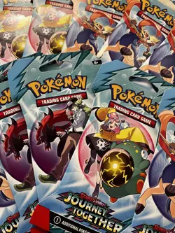 Pokemon TCG: Journey Together Sleeved Booster Pack - Factory Sealed Lot Of 11 - Image 1