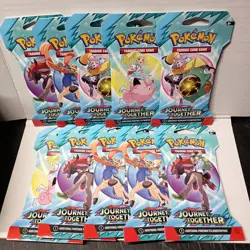 New Lot of Ten (10) Journey Together Sleeved Booster Packs Pokemon TCG SEALED! - Image 1