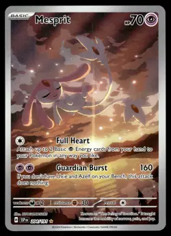 MESPRIT - 204/191 Illustration Rare Surging Sparks Pokemon NM - Image 1