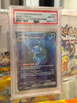 2023 POKEMON MEW EN-151 SPECIAL ILLUSTRATION RARE #200 BLASTOISE EX PSA 10 - Image 1