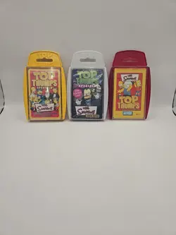 The Simpsons TOP TRUMPS Card Game Pack Of 3 BNIB - Image 1