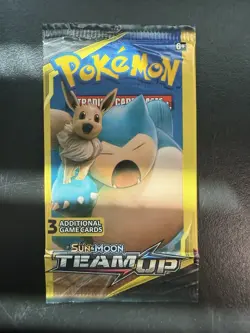 Pokemon TCG Sun And Moon Team Up Mini Booster Pack 3 Cards Unopened - Image 1