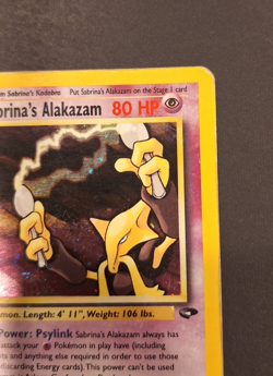 Sabrina's Alakazam 16/132 - Gym Challenge - Holo Rare *Swirl* - Pokemon TCG - HP - Image 3