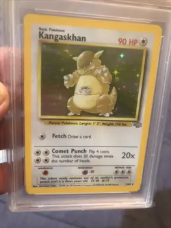 POKEMON 1999 Jungle KANGASKHAN Holo #5 PSA 6 RARE - Image 1