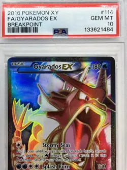 PSA 10 Gyarados ex #114/122 - Breakpoint Pokemon TCG Card - Image 2