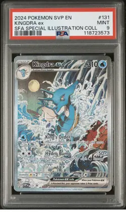 Pokemon - KINGDRA EX - BLACK STAR PROMO - SPECIAL ILLUSTRATION SVP 131 - PSA 9 - Image 1