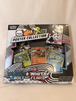 Pokemon TCG - Black Bolt + White Flare Poster Collection - Ship Same Day - Image 1