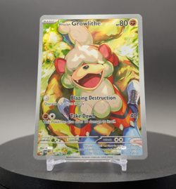 Pokemon TCG Hisuian Growlithe Twilight Masquerade 181/167 Illustration Rare Card - Image 1