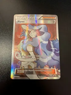 2017 Pokemon XY Premium Trainer Collection Karen #XY177a Alternate Art EX-NM - Image 2