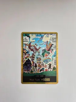 One Piece The Azure Sea's Seven - DON!! Card (Egghead) - GOLD FOIL - Image 1