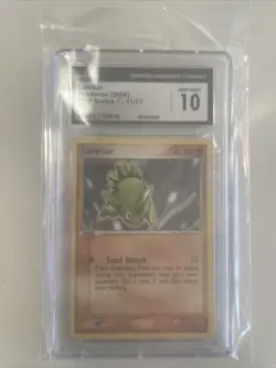 Pokemon TCG Larvitar 11/17 POP Series 1 2004 CGC GEM MINT 10 - Image 1