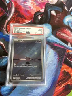 2023 POKEMON OBF EN-OBSIDIAN FLAMES ILLUSTRATION RARE #202 CLEFFA PSA 9 - Image 3