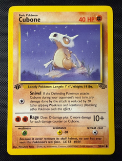 Pokemon TCG Cubone 1st Edition 50/64 Jungle WOTC English LP - Image 1
