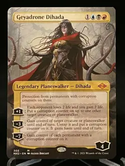 MTG Magic the Gathering Modern Horizons 2 Geyadrone Dihada Borderless - Mythic - Image 1