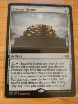 MTG Pyre of Heroes 241 Kaldheim M/NM Free UK P&P - Image 1