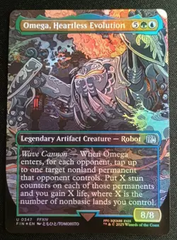 MTG Final Fantasy - Omega, Heartless Evolution - Foil Borderless - Image 1
