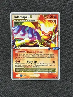 Infernape LV. X DP10 Diamond & Pearl Promo Holo Pokemon Card - Image 1
